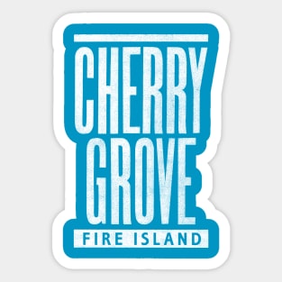 Cherry Grove White Text Sticker